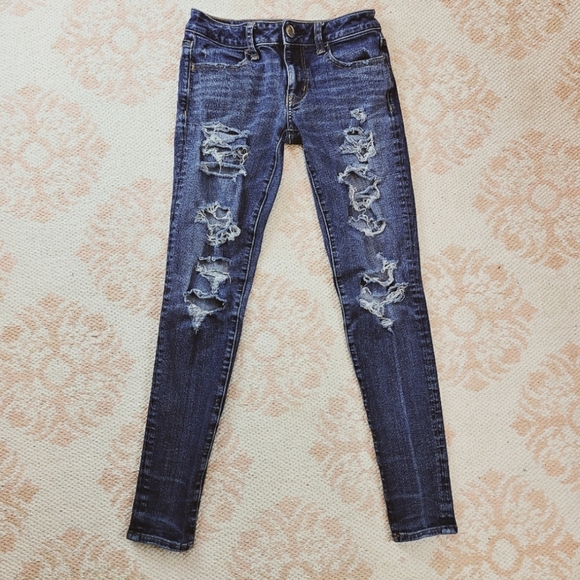 American Eagle Outfitters Denim - American Eagle Distressed 360⁰ Super Stretch Pant